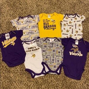 Bundle of Minnesota Vikings Onesies
